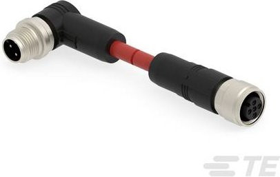 TE Connectivity TAA54AB1411-040 Sensor-Aktor-Steckverbinder, konfektioniert, Schwarz - Bild 1