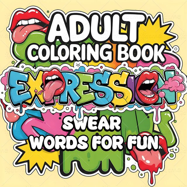 Malbuch Swear Words For Fun für Erwachsene und Jugendliche mit gemütlichen Tagesaktivitäten zur Entspannung, Multicolor - Bild 1