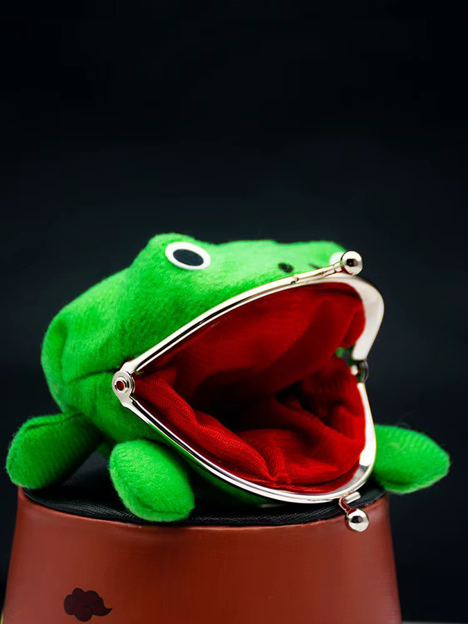 Bandai Naruto Frosch-Geldbörse, Münzbeutel, Schlüsselanhänger, Plüsch / Textil - Bild 3