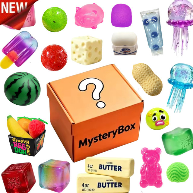 Schylling Mystery Squishy Box, Weiche Quetschfigur, Einzelfigur - Bild 1