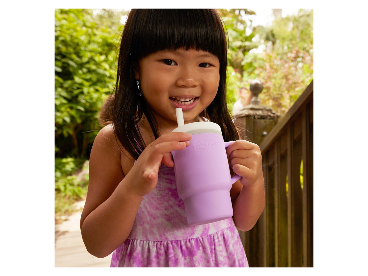 INFANTINO Mini-Becher mein erster Tumbler in Purple aus Silikon und PP - Bild 3