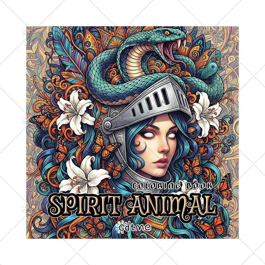 SPIRIT ANIMAL Malbuch für Erwachsene, Tiere, bunt, Pappe / Karton - Bild 6