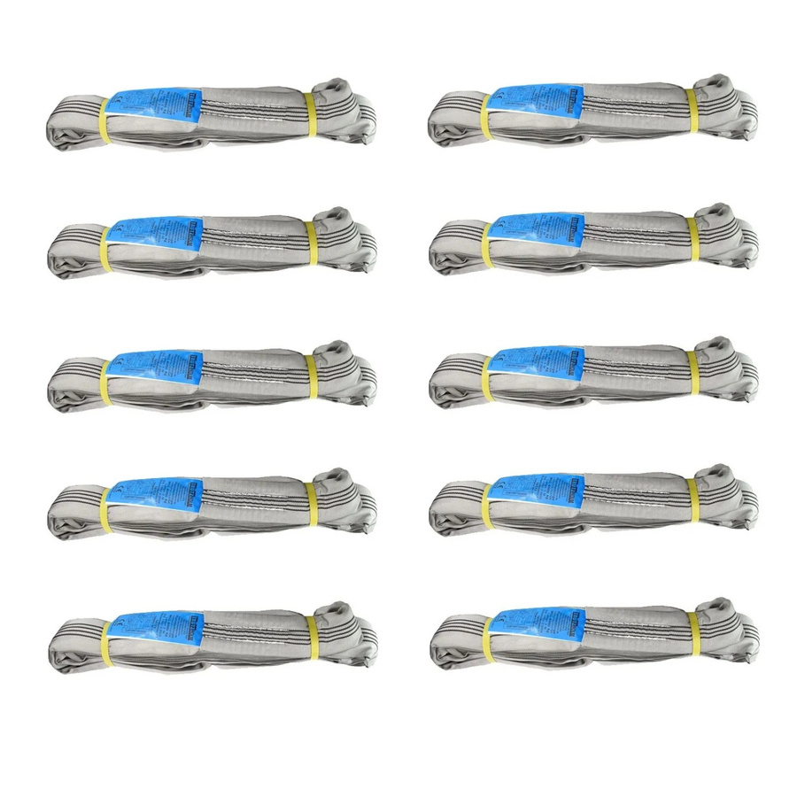 TrutzHolm 10er Set Rundschlingen Grau mit 4t Tragkraft und 4 m Umfang - Bild 2