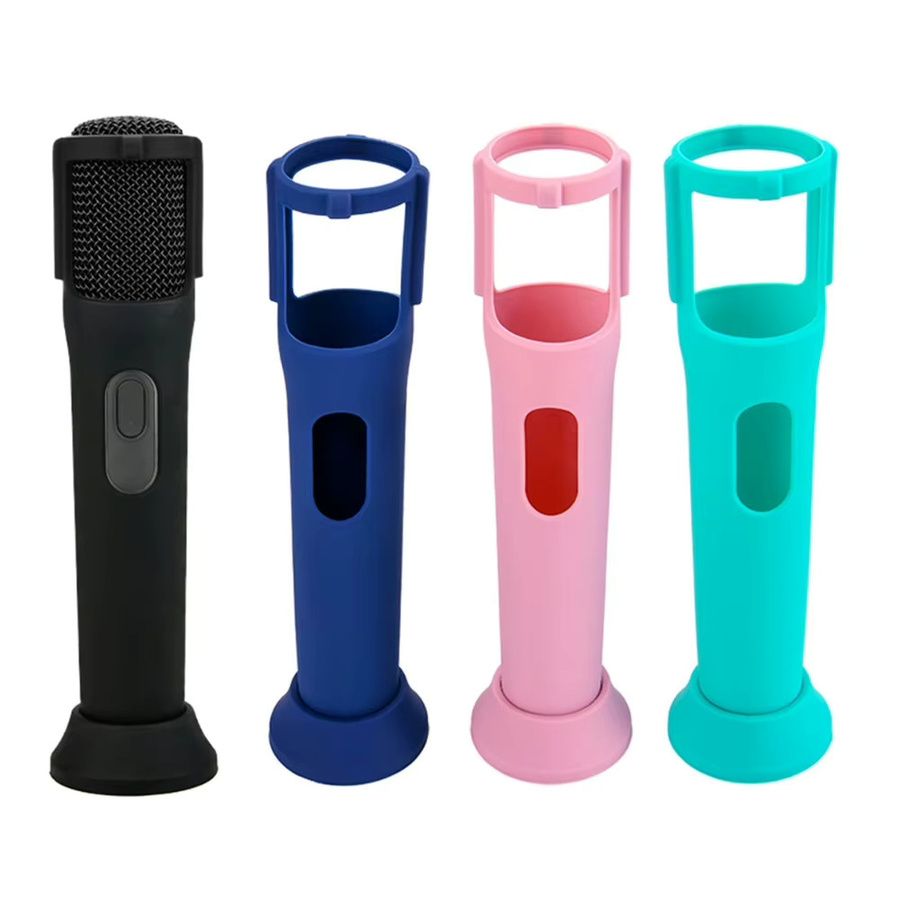 Alloet Silikonhülle Anti-Rolling für JBL PartyBox Wireless Mikrofon in Schwarz - Bild 2