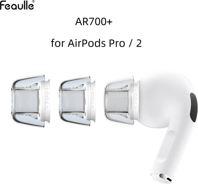 Feaulle Silikon Ohrkappen für Apple AirPods Pro 2, Anti-Allergie Ohrspitzen und Abdeckung aus Latex AR700 - Bild 1