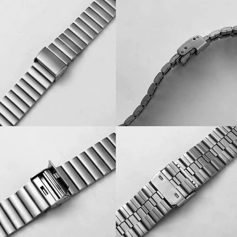 Uhrenarmband Edelstahl, Silber, 20 mm, 22 mm, Unisex - Bild 4