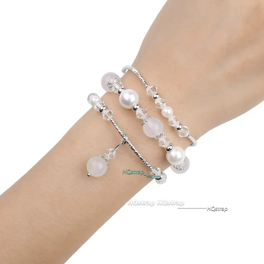 HQstrap Armband Perle, Silber, Damen, für Apple Watch - Bild 1