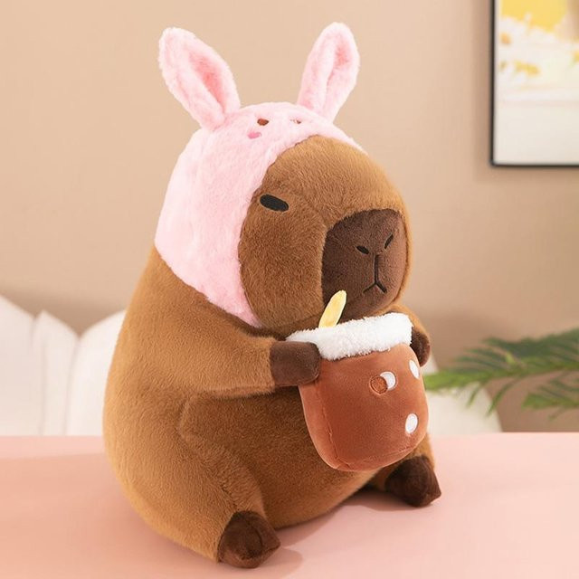 Yiran toy Capybara-Cosplay Plüschtier, Einhorn, Dinosaurier, ab 3 Jahren - Bild 1