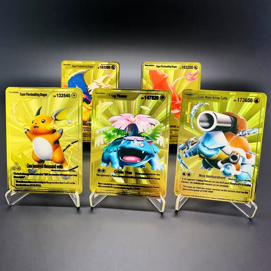 TAKARA TOMY Pokémon Metallkarten, Golden, Englisch - Bild 5