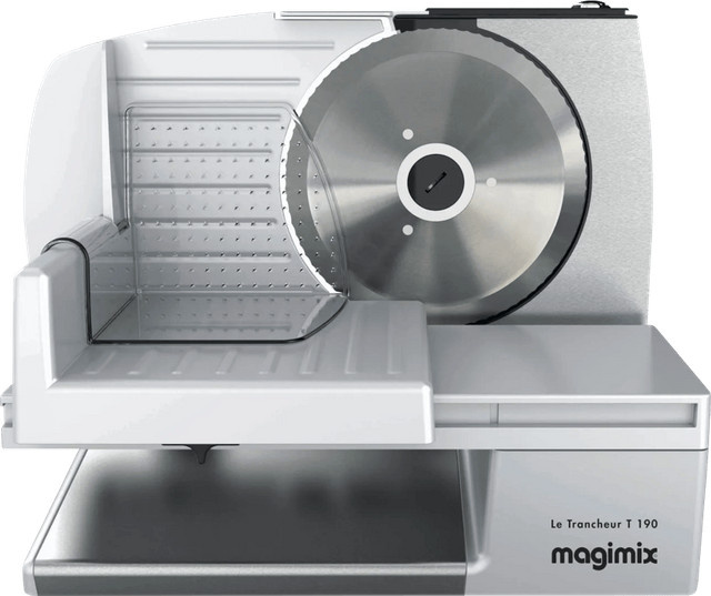 Magimix T190 Küchenmaschine in Weiß mit Metallelementen - Bild 1