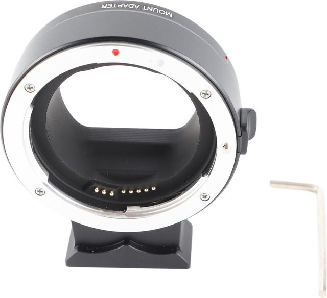 Andoer Autofokus Objektivanschlussadapter aus Aluminiumlegierung und Kupfer für Canon EF-Anschluss in Grau - Bild 1