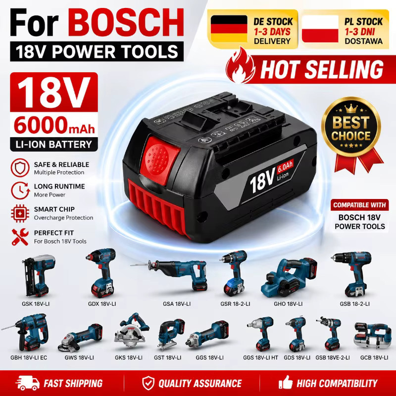 Bosch 18V Li-Ionen-Werkzeugakku 6,0Ah Schwarz - Bild 5