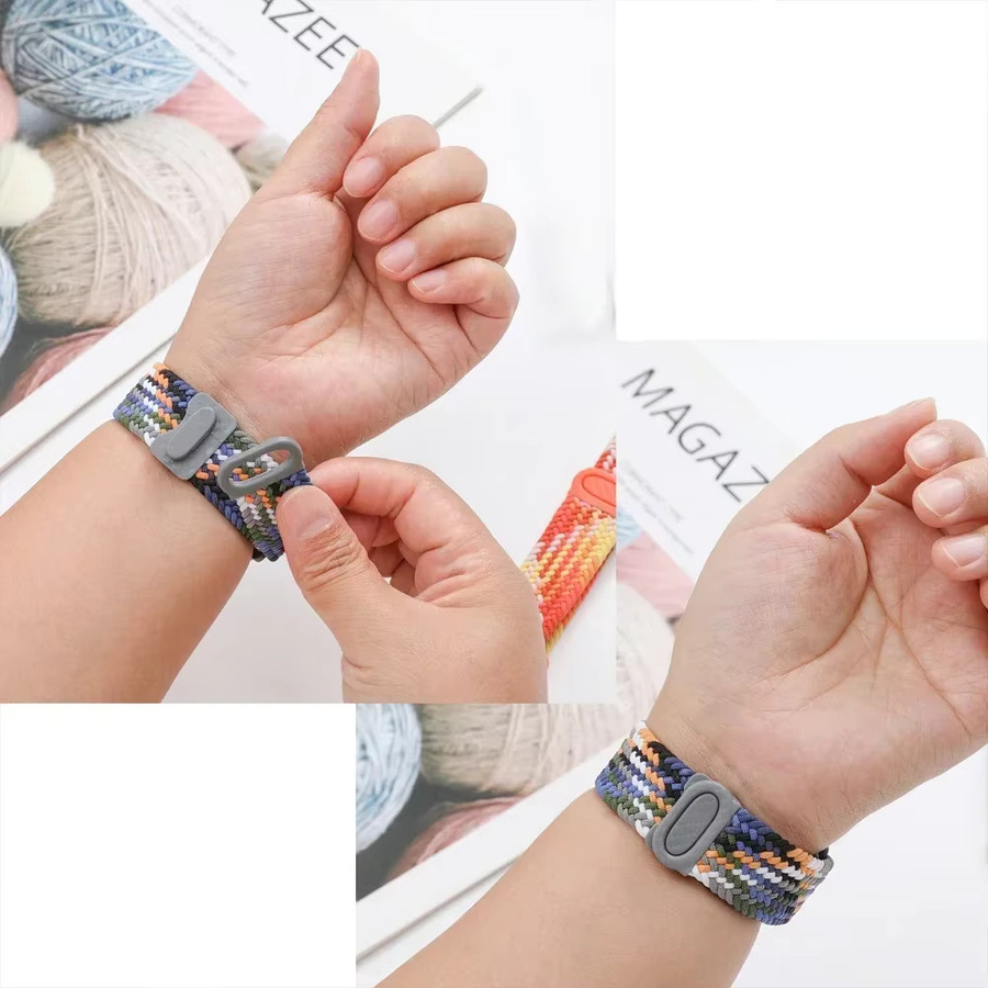 CAOWTAN Uhrenarmband Nylon geflochten, Bunt, Unisex - Bild 5