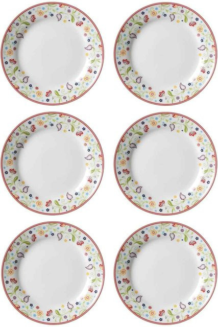 Ritzenhoff & Breker Dessertteller Shanti aus Porzellan, Multicolour, 6er Set, Durchmesser: 20 cm - Bild 1