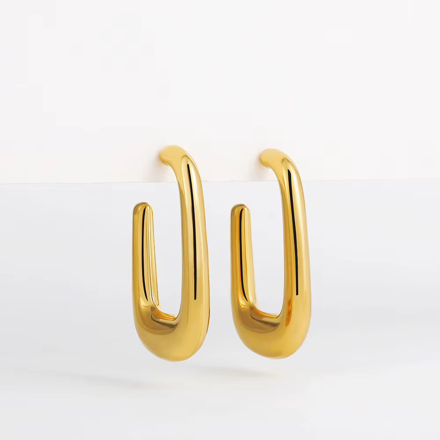 amofa Creolen, vergoldet, Gold, Damen - Bild 4
