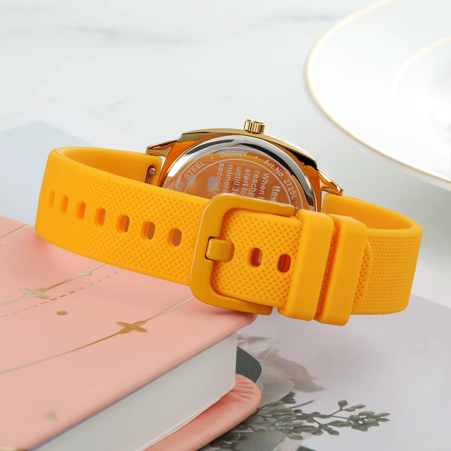 BERNY Armbanduhr, Quarz, Gold, Silikon, Damen - Bild 3