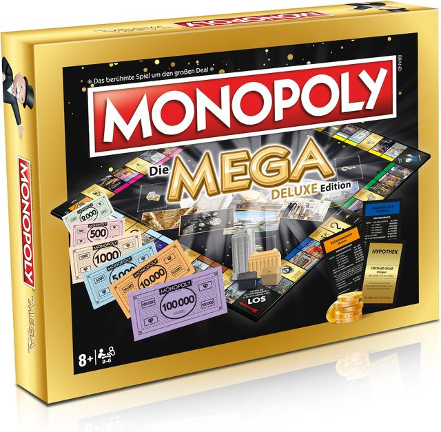 Winning Moves Monopoly Mega Deluxe Edition Luxus Brettspiel - Bild 1