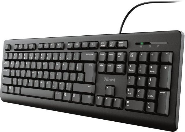 Trust Primo Tastatur, Membran-Tastatur, USB-A, Schwarz - Bild 1