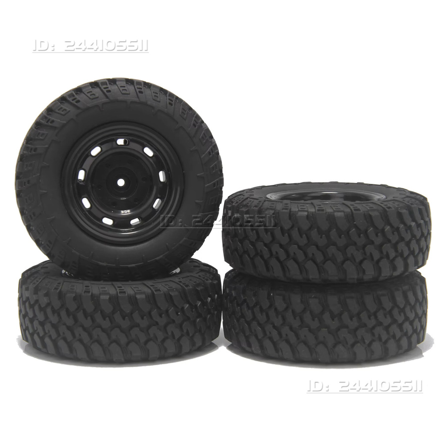 NeebRC Reifen Felge, 4-teiliges Set, Gummi, Schwarz - Bild 3