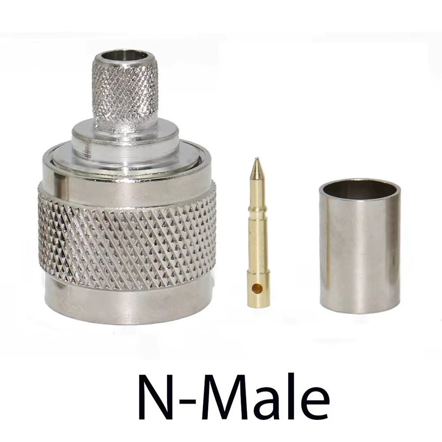 MEYNOOE N-Typ Koaxialstecker Gerade, 50 Ohm, Silber, passend für RG59 LMR240 CNT240 Kabel - Bild 2
