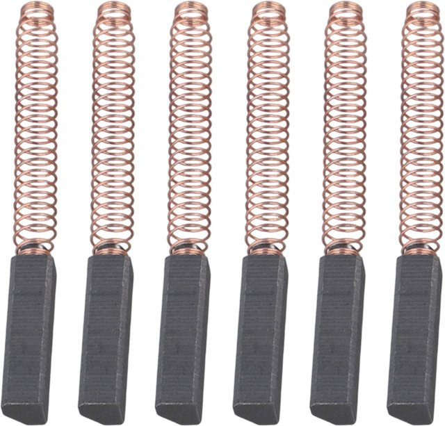 6er Set Kohlebürsten Ersatz für Standmixer und elektrische Motoren W10380496 9706416 kompatibel mit 5K5SSWHK55K Power Werkzeug Zubehör - Bild 1
