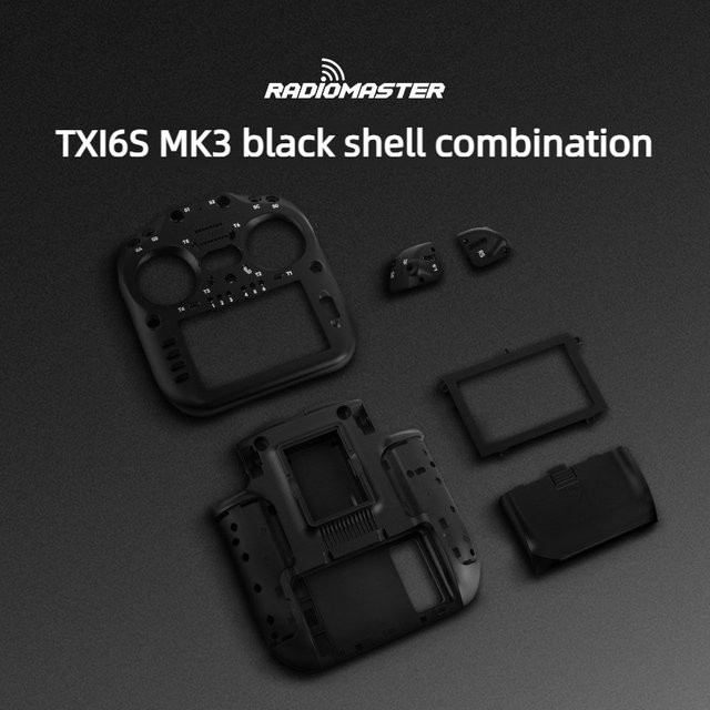 RadioMaster TX16S MK3 RC-Sender Reparaturzubehör Ersatzteile Set mit Gehäuseschale Rückgehäuse Tasten und Batterieabdeckung - Bild 1