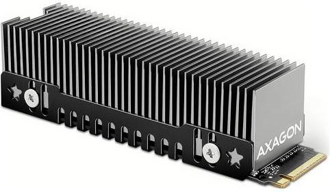 AXAGON CLR-M2XT M.2 SSD-Kühler für NVMe in Schwarz (passiv) - Bild 1