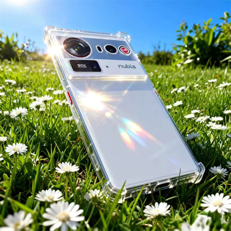 Stoßfeste Silikon Schutzhülle für ZTE Nubia Z80 Ultra, Z70 S und Z60 Ultra in Transparent - Bild 4