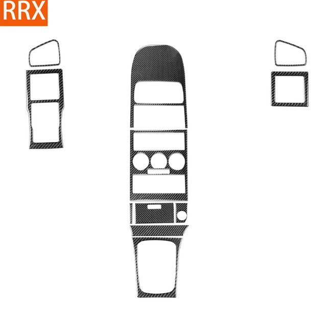 RRX CARBON Carbon-Faser Aufkleber für Opel Astra G 1998-2003 in Schwarz für Radio AC/CD-Aufbewahrung und Schalthebel-Panel - Bild 1