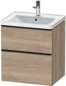 Duravit Waschtischunterschrank D-Neo Wandhängend, Farbe Weiß/Eier marmoriert, B/T/H: 58,4 x 45,2 x 62,5 cm - Bild 1
