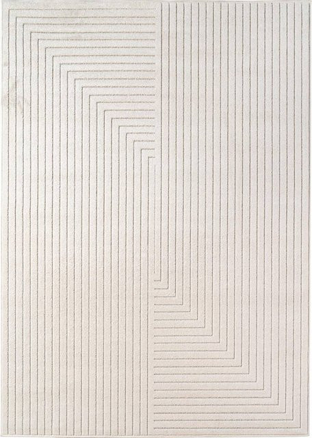 Ayyildiz In- und Outdoor-Teppich Nova in Creme mit Hoch-Tief-Effekt, B/L: 200 x 290 cm - Bild 1