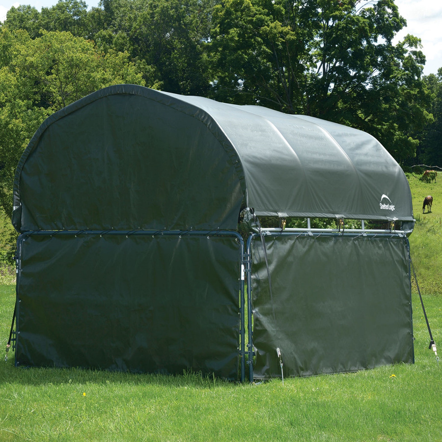 Shelter Logic Seitenverkleidung für Weidezelt und Weideunterstand, grün, B/T/H: 370 x 370 x 170 cm - Bild 2