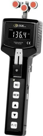 PCE Instruments Zugspannungsmessgerät PCE-TM 200 in Schwarz mit Messbereich 4 bis 200 cN - Bild 1