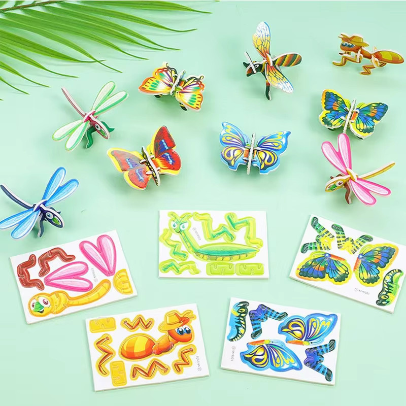 3D Insekten-Puzzle Dinosaurier-Panzer, 10-teiliges Set, Bunt / Mehrfarbig - Bild 1
