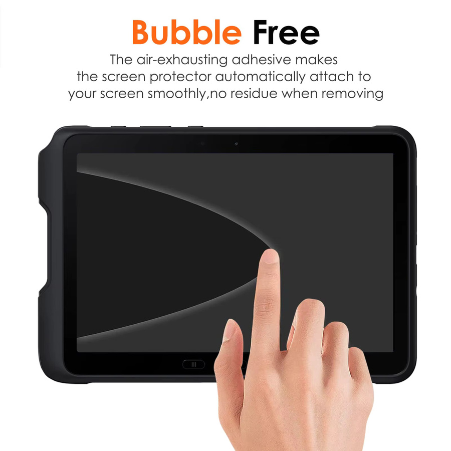 Samsung Displayschutzfolie aus 9H gehärtetem Glas für Galaxy Tab Active 4 Pro 10,1 Zoll T636, transparent - Bild 3