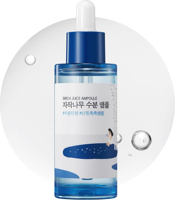 ROUND LAB Birch Sap Moisture Ampoule Serum, 50 ml, mit Hyaluronsäure - Bild 1
