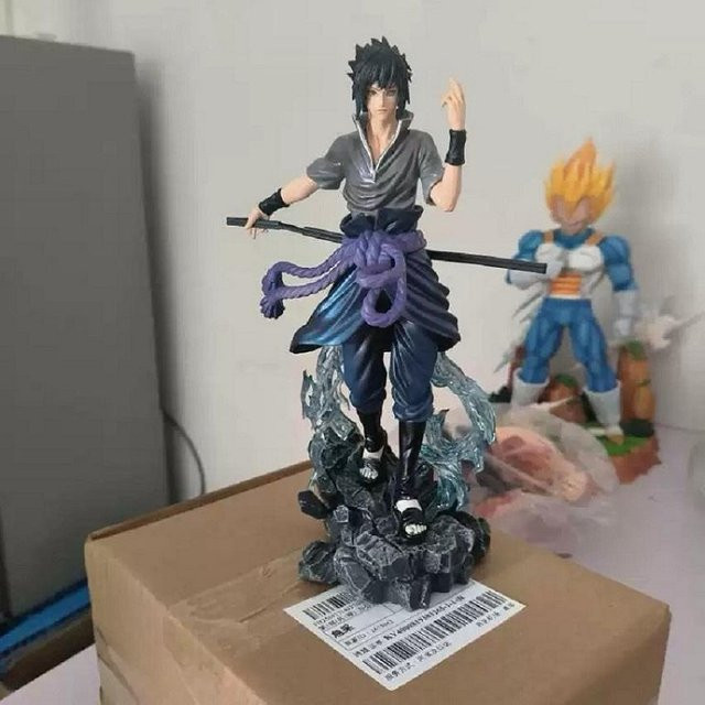Yiran toy 1 Naruto Actionfigur Uzumaki Naruto Uchiha Sasuke Kampfform PVC - Bild 1