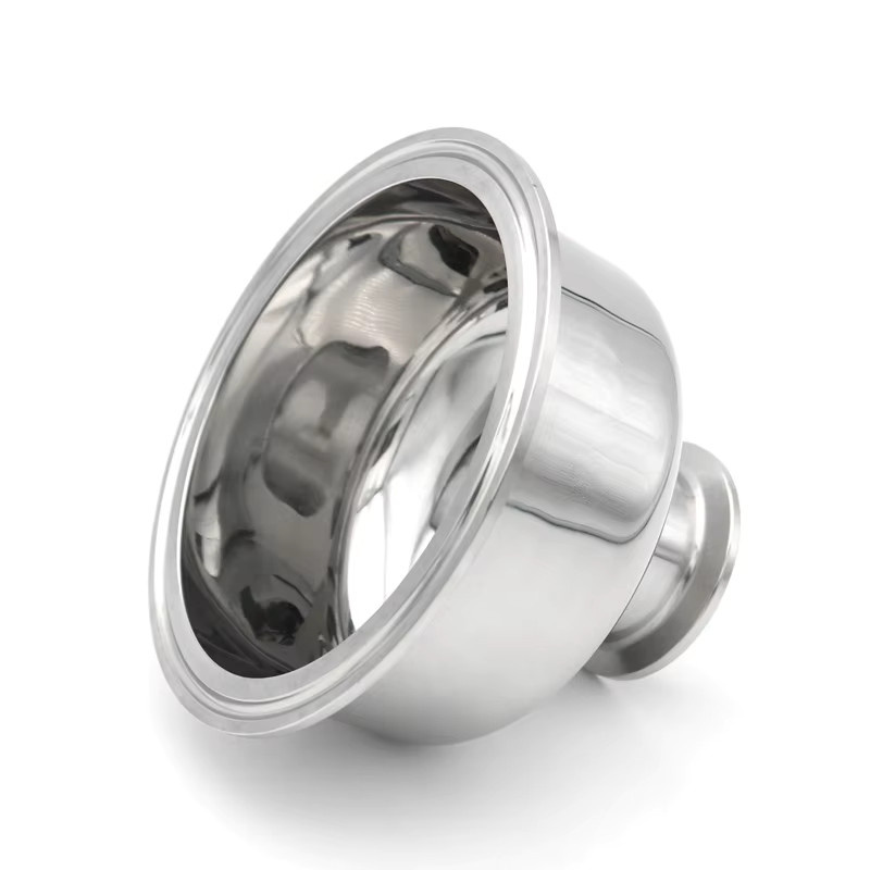 Tri-Clamp-Schüssel-Reduzierstück aus Edelstahl SS304 in Silber für Sanitäranwendungen - Bild 2