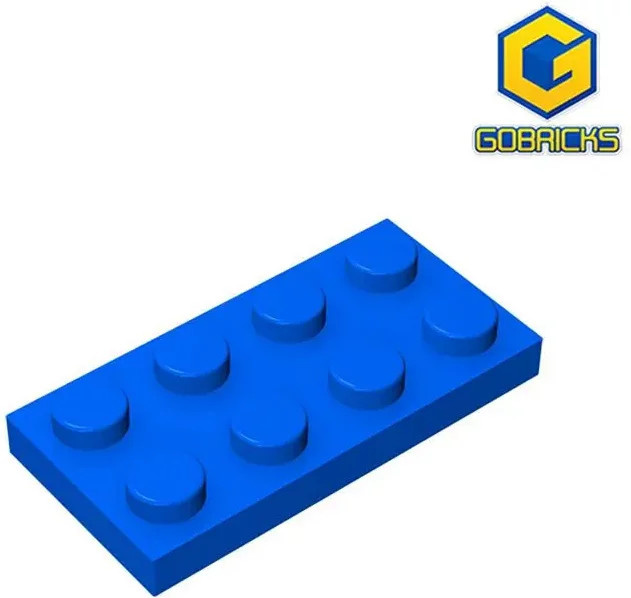 Gobricks GDS-511 Platte 2 x 4, Zubehör, Blau - Bild 1