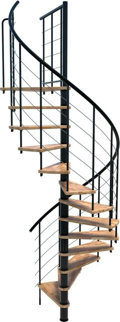 Minka Spindeltreppe Venezia Smart Schwarz für Geschosshöhen bis 305 cm - Bild 1
