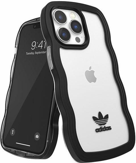 Adidas Handyhülle Wavy für iPhone 13 Pro und iPhone 13 in Schwarz und Transparent - Bild 1