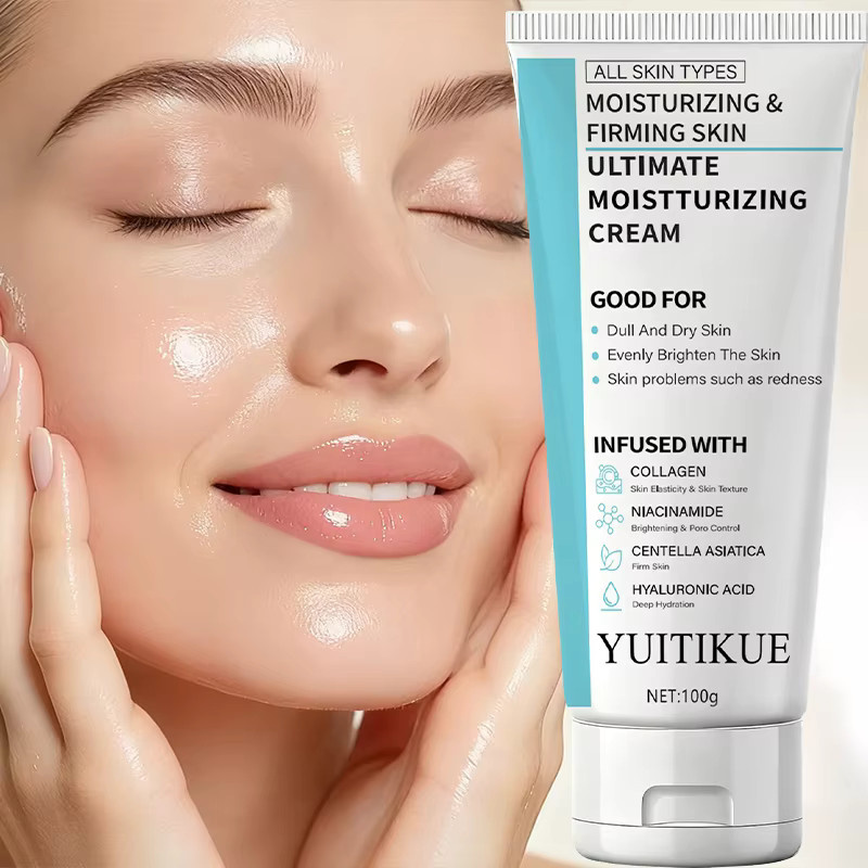 YUITIKUE Gesichtscreme mit Kollagen, Niacinamid, Centella, Hyaluronsäure, 100g - Bild 2