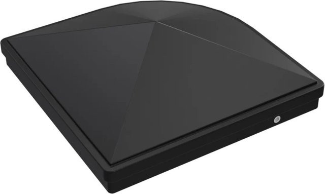 GroJa Pfostenkappe Premium aus Zinkdruckguss für quadratische Pfosten, Farbe: Anthrazit, B/T: 7 x 7 cm - Bild 1