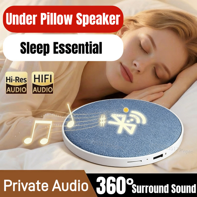 BMAD Kabelloser Kissenlautsprecher mit Bluetooth 5.4 und 360 Grad Surround Sound in Blau - Bild 1