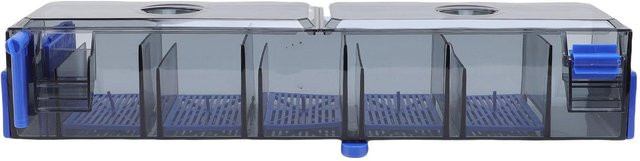 OutsideWorld Hang-On-Aquarienfilter mit progressiver Filterung und Wasserfall-Sauerstoffanreicherung für 130-Liter-Aquarien, Grau - Bild 1