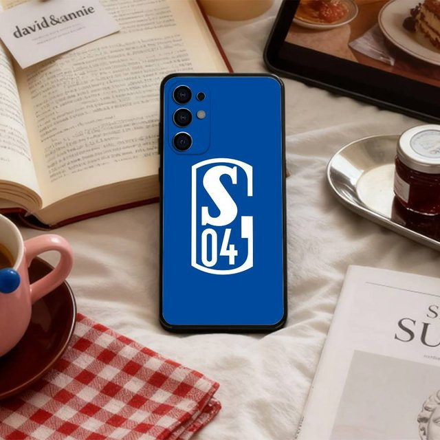 Handyhülle mit S-Schalke 04 P-Muster für Samsung Galaxy S24 Plus, Schwarz - Bild 1