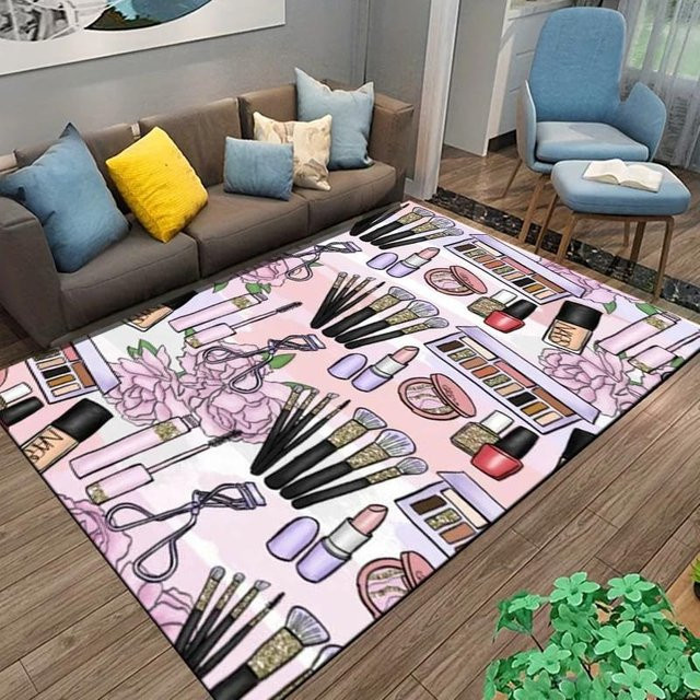 Waschbarer Rutschfester Teppich von Binchi Furniture im Modernen Stil für Wohnzimmer, Schlafzimmer oder Badezimmer, B/B: 60 x 40 cm - Bild 1