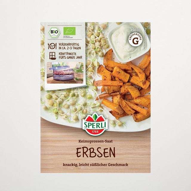 Sperli Erbsen Keimsprossen BIO Saatgut - Bild 1