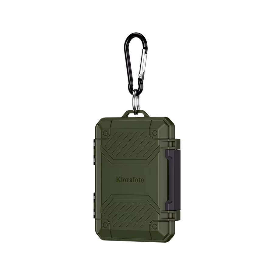 KIWIFOTOS IP67 wasserdichtes Speicherkartenetui in Grün für SD SDHC SDXC TF MSD und CFexpress Typ A CFA sowie Nano SIM Karten - Bild 7