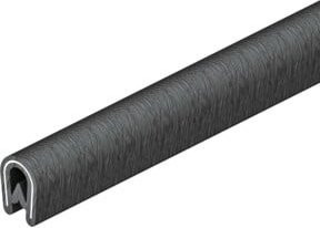 OBO Bettermann Kantenschutz KSB 4 aus PVC in Schwarz und Grau - Bild 1